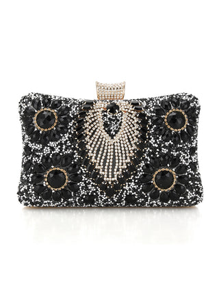 Allround-Diamantbesetzte Schulter- und Crossbody-Clutch für Abendkleidung  