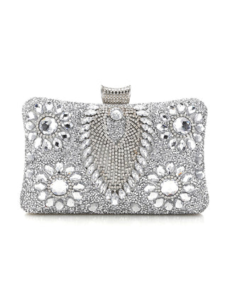 All-match Diamond-studded Shoulder And Crossbody Clutch For Evening Wear