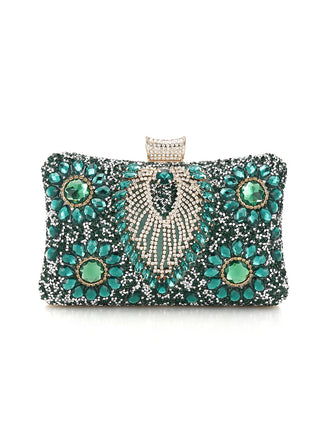 All-match Diamond-studded Shoulder And Crossbody Clutch For Evening Wear