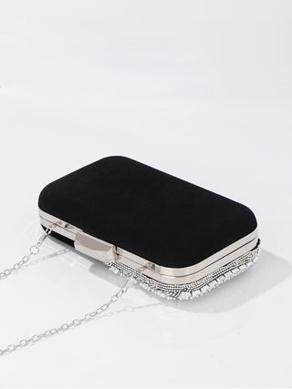 Mit Strass besetzte Handtasche, Bankett-Crossbody-Tasche mit Kette  