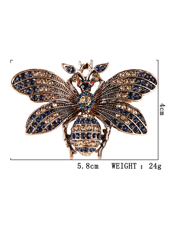 Hochwertige Vintage-Bienenbrosche