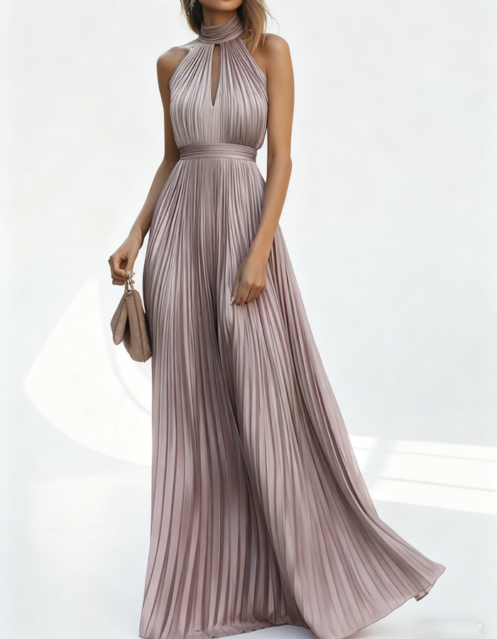 Rochie maxi formală fără spate, până la podea