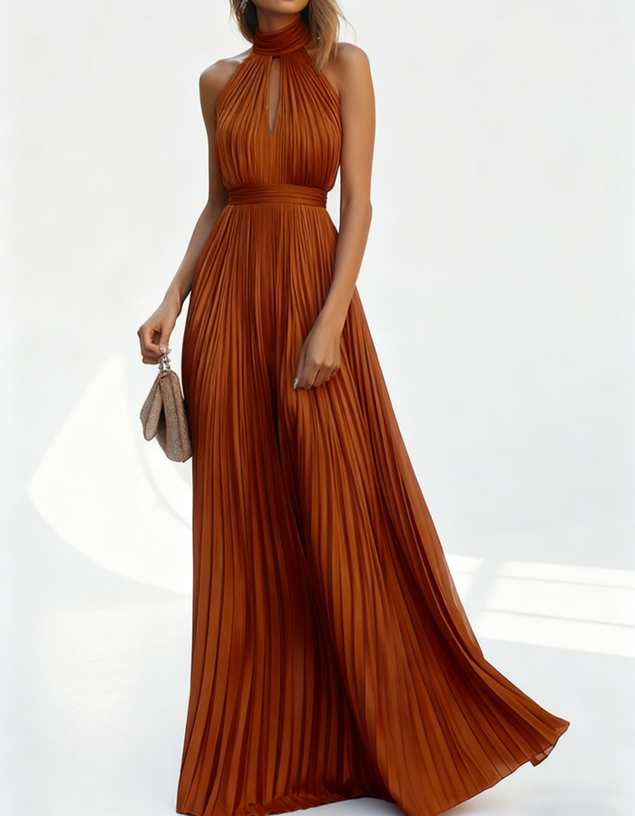Rochie maxi formală fără spate, până la podea