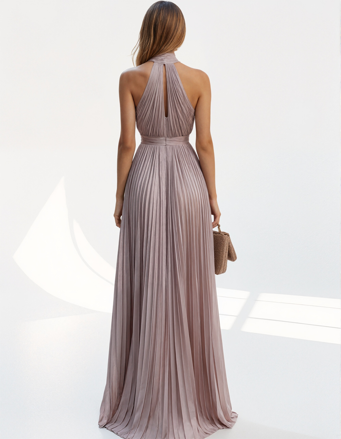 Robe longue de soirée dos nu jusqu'au sol