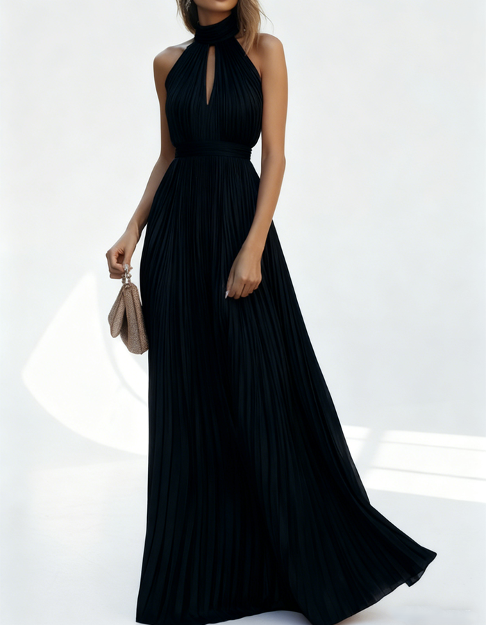 Rochie maxi formală fără spate, până la podea