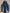 Blauer Chiffon-Overall mit V-Ausschnitt