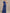 Koningsblauwe chiffon een schouder jumpsuit