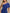 Koningsblauwe chiffon een schouder jumpsuit