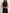 Maxikleid aus bordeauxrotem Chiffon mit Neckholder und Band