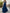 Einfarbiges Maxikleid aus mehrlagigem Chiffon mit tiefem V-Ausschnitt