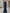 Abito lungo in chiffon blu navy con stampa floreale