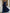 Marineblaues Maxikleid aus Chiffon mit Spitzenbesatz und tiefem V-Ausschnitt