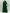Smaragdgroene chiffon cape maxi-jurk met ruches  