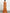 Warmes orangefarbenes Batik-Maxikleid mit V-Ausschnitt und Knoten  