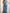 Robe maxi sirène à taille cintrée en satin bleu à une épaule
