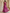 Rochie maxi roz trandafiriu din chiffon cu imprimeu și croială în A  