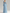 فستان ماكسي طويل بأكمام طويلة من الشيفون المطوي باللون الأزرق السماوي