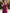 Robe longue rose poudré en mousseline en mesh transparent avec manches mi-longues  