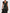 Robe maxi noire en mousseline imprimé fleurs sauvages multicolores