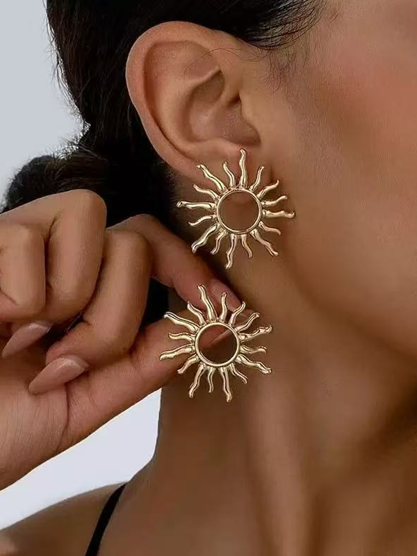 Boucles d'oreilles tournesol