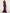 Effen kleur V-hals geplooide glanzende satijnen fishtail maxi-jurk