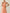 Korallrosa Neckholder Maxi-Kleid mit tiefem V-Ausschnitt und 3D-Blumen Chiffon