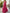 Einfarbiges Maxikleid aus mehrlagigem Chiffon mit tiefem V-Ausschnitt