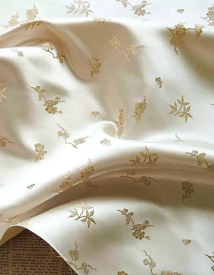Solid Color Satin One Shoulder Knotted Floral Print Maxi Dress