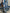 Beiger Grund blau abstraktes Aquarellmuster Neckholder Maxikleid