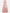 Pink Rose Chiffon Round Neck Fitted Waist Midi Dress