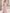 Robe longue en mousseline drapée rose blush, bustier cœur sans bretelles