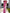 Two-Tone Magenta & Blush Pink Off-the-Shoulder Satin Mermaid Maxi Dress