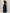 Marineblauwe chiffon maxi-jurk met ruches en V-hals