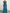 Teal Watercolor Floral Off-the-Shoulder Chiffon Maxi Dress