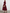 Retro Red Satin Off-Shoulder Fitted Waist Midi Dress