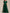 Emerald Green Leaf-Embroidered Tulle Maxi Dress