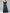 Navy Blue Chiffon & Lace Embroidered V-Neck Maxi Dress