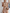 Champagnerfarbenes Maxikleid mit Neckholder, Stufen und Pailletten