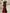 Maxikleid aus schwarzem und rotem Satin mit Farbblock und einer Schulter