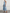 Rochie midi bleu deschis cu un umăr, tul 3D cu flori