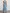 Vestito midi in tulle azzurro chiaro con spalla scoperta e fiori 3D