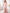 Robe longue rose en chiffon à une épaule