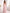 Robe longue rose en chiffon à une épaule