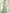 Robe longue en mousseline vert foncé à col drapé et taille cintrée