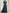 Robe longue en mousseline vert foncé à col drapé et taille cintrée
