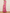 Pink Drawstring Sleeve Printed Chiffon Elastic Waist Wide Leg Jumpsuit
