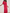 Fuchsia Wrap V Neck Flutter Sleeve Ruffle Chiffon Maxi Evening Dress