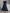 Navy Blue Round Neck Color-Block Lace Chiffon High-Low Midi Dress