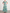 Teal Green Watercolor Print Cold Shoulder Ruffle Chiffon Maxi Formal Dress