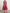 Retro Red Satin Off-Shoulder Fitted Waist Midi Dress